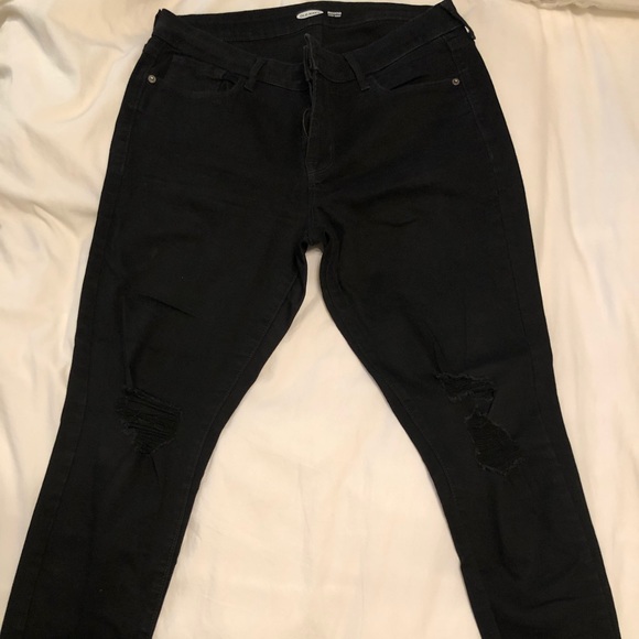 Black Midrise Old Navy Denim - Picture 1 of 4